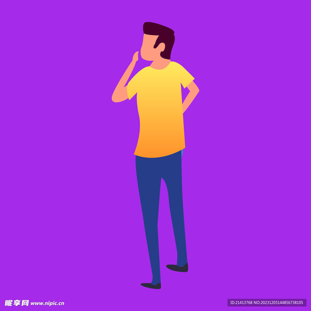 手繪男人男孩