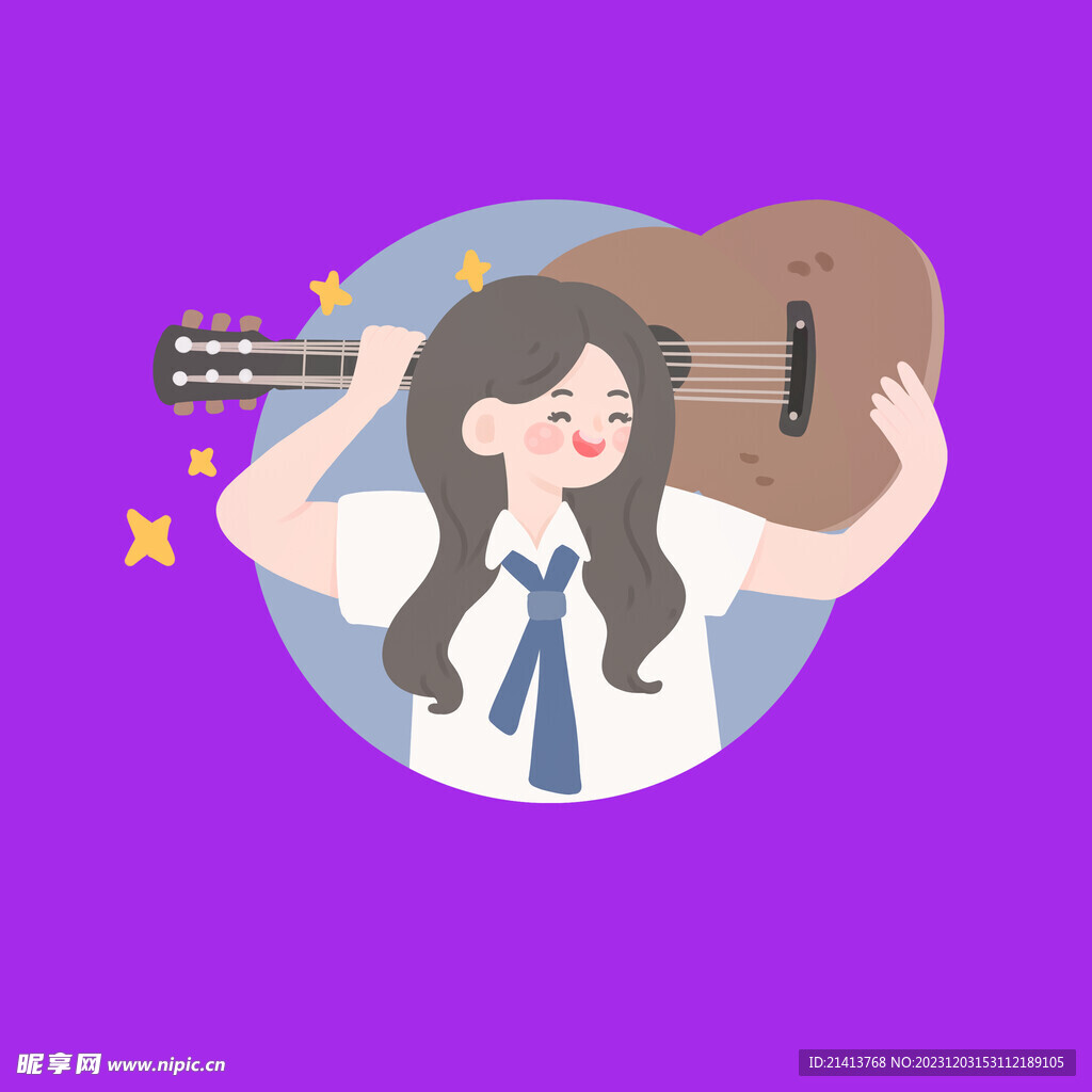 手繪女孩女人