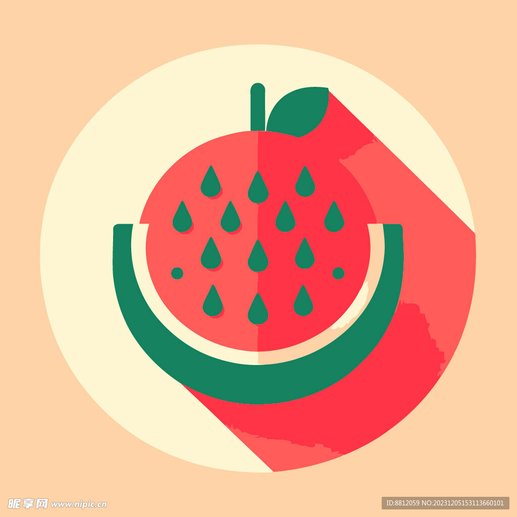 創意西瓜插畫