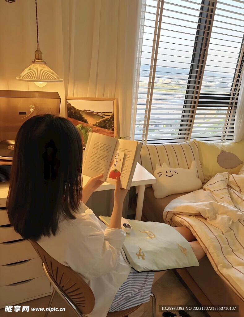 休閑的女孩