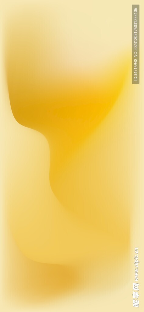 黄色渐变3d圆弧玻璃抽象背景