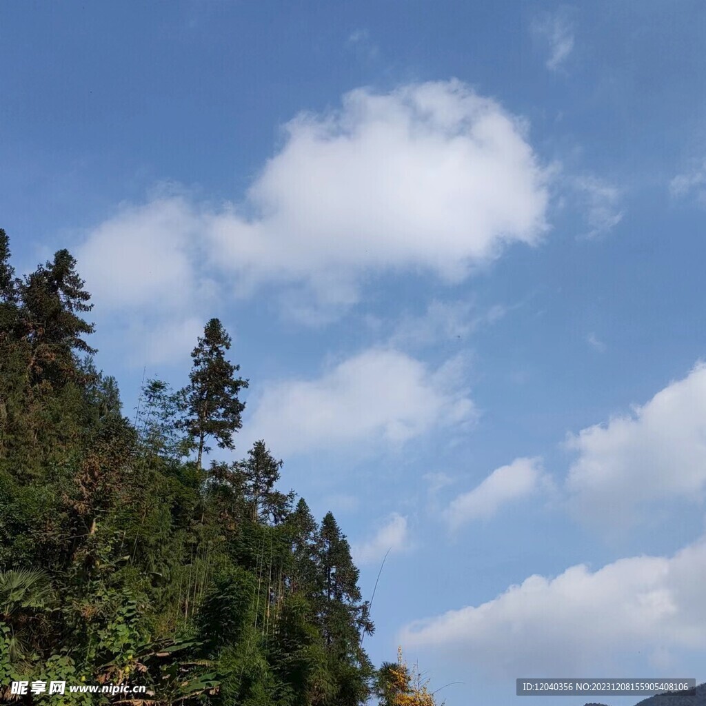 藍天白云