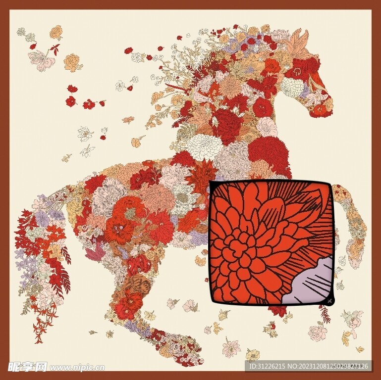 鮮花駿馬
