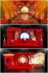中式婚礼舞台效果