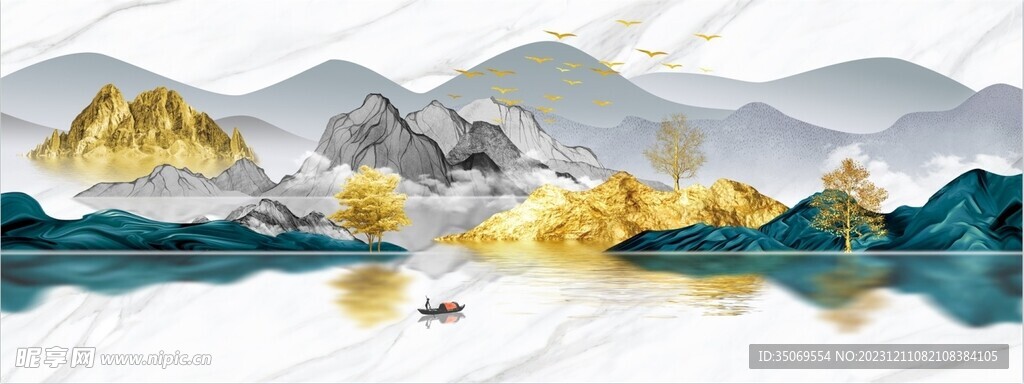 山水畫掛畫裝飾畫