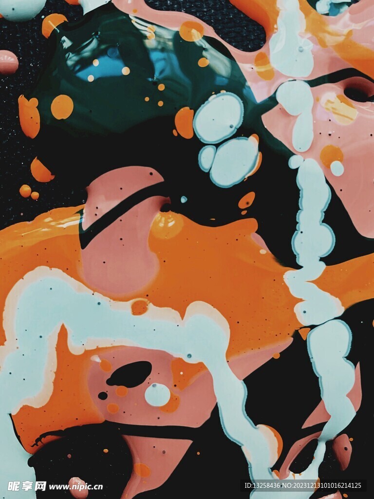彩色油畫