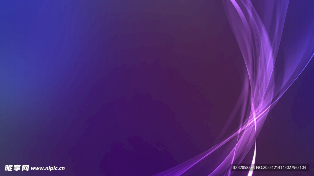 紫色科技抽象发光线条背景