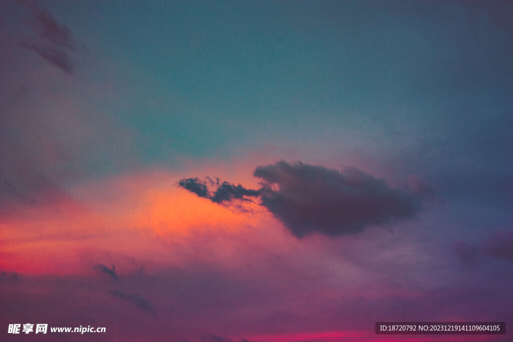 夕陽晚霞圖片
