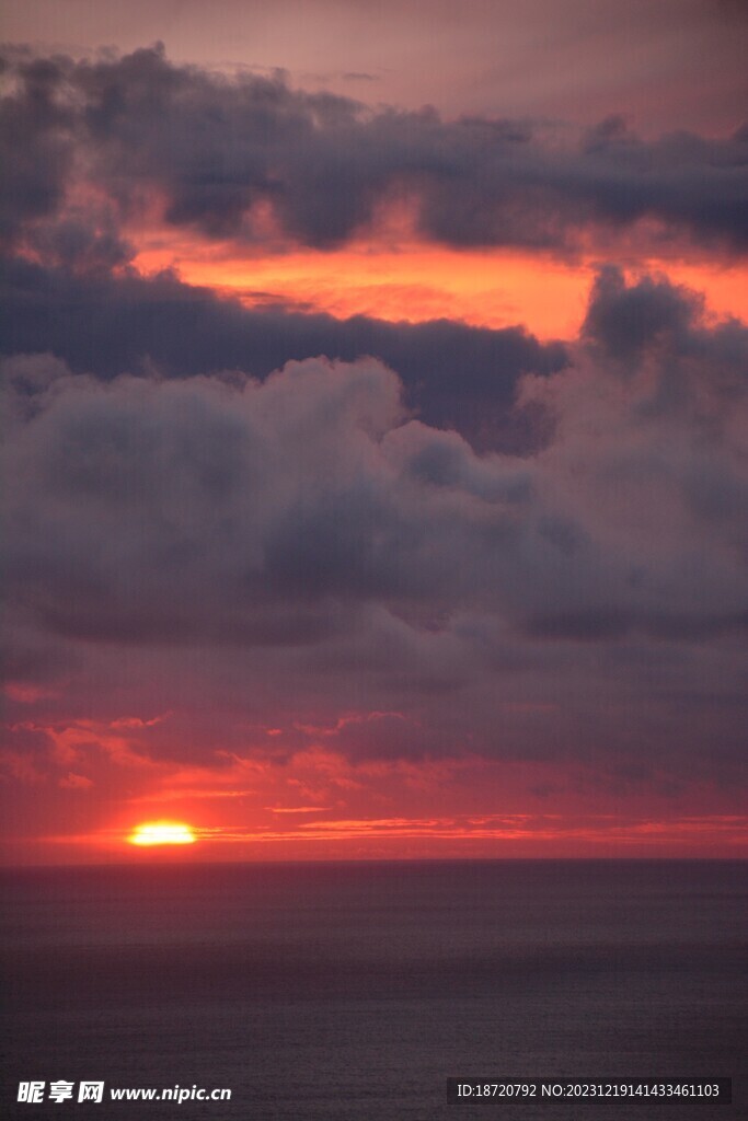 夕陽晚霞圖片