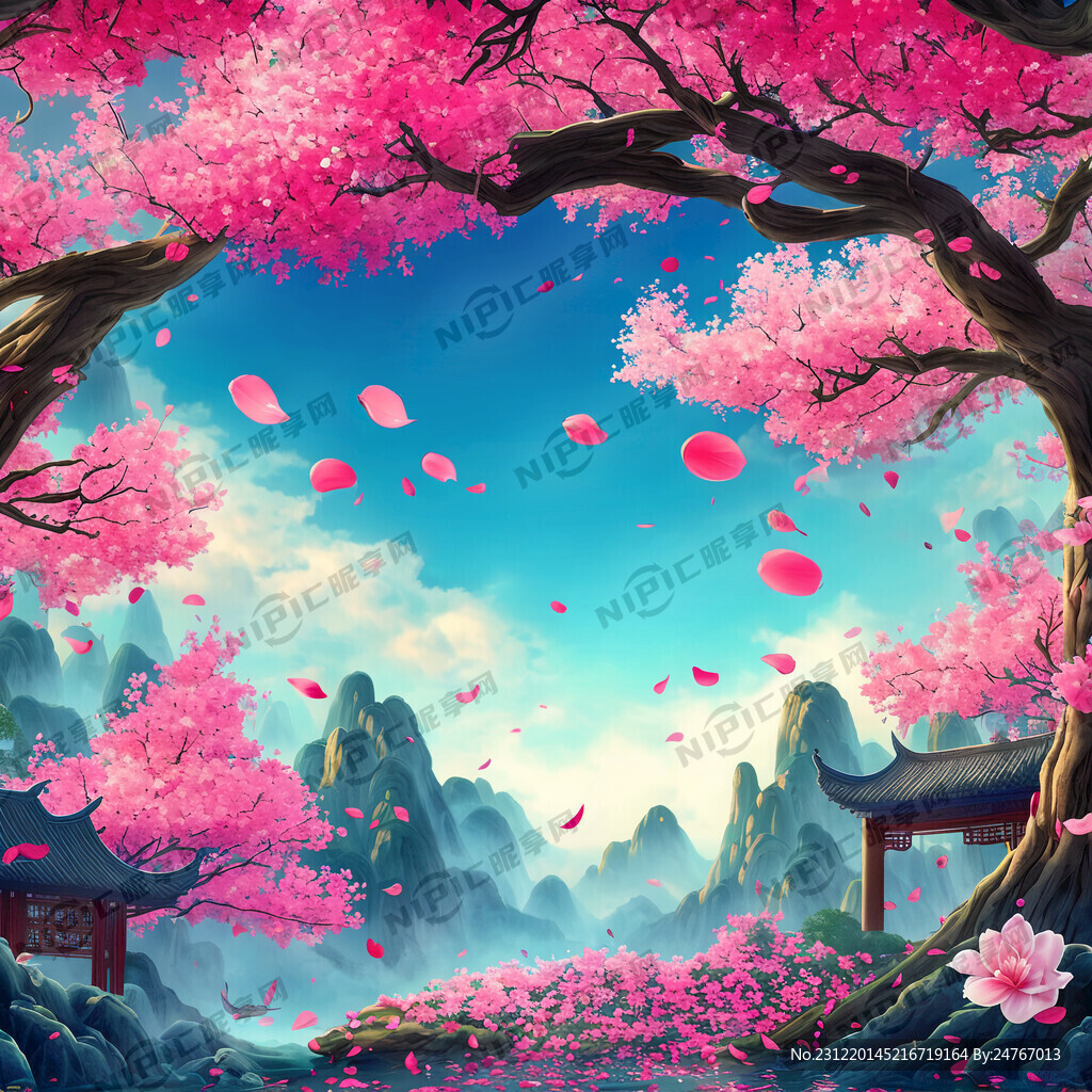 游戲夢幻唯美新中式風(fēng)景 超高清