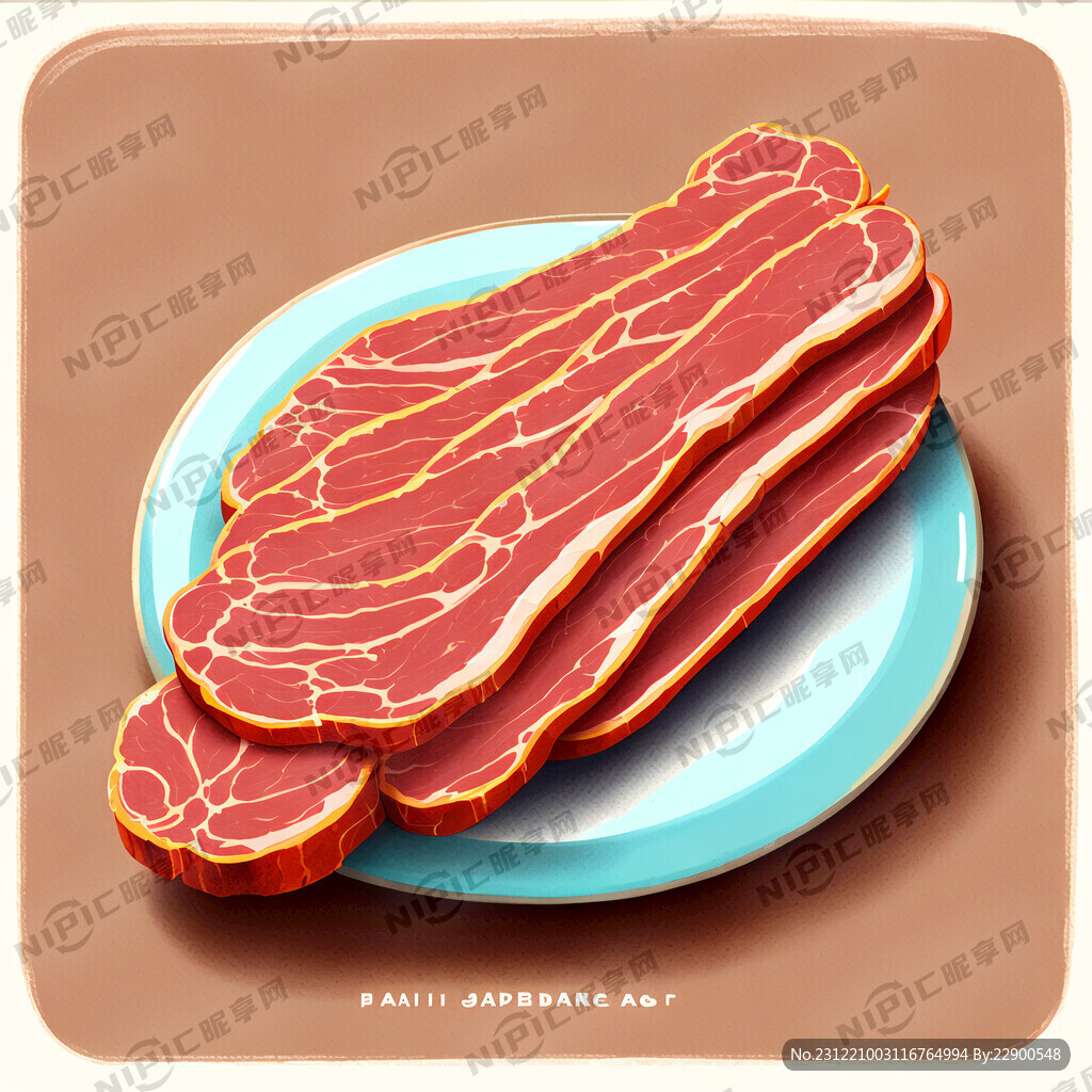 香氣撲鼻的臘肉 盤子裝的臘肉