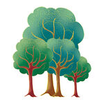 树木插画元素