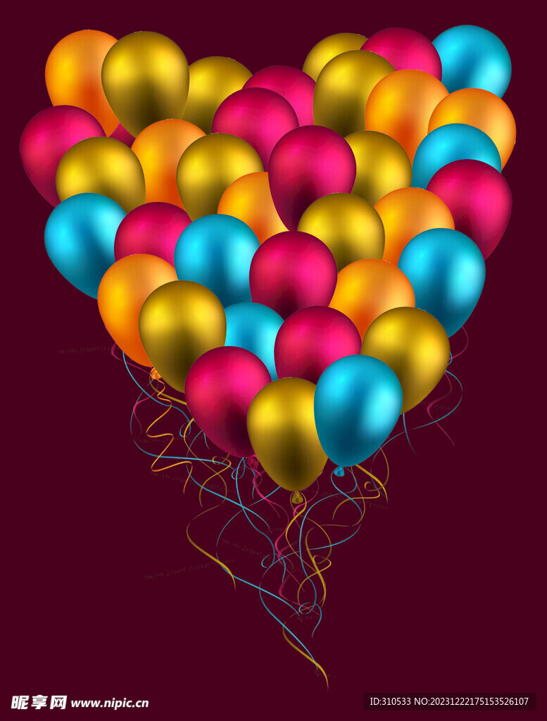 心形气球