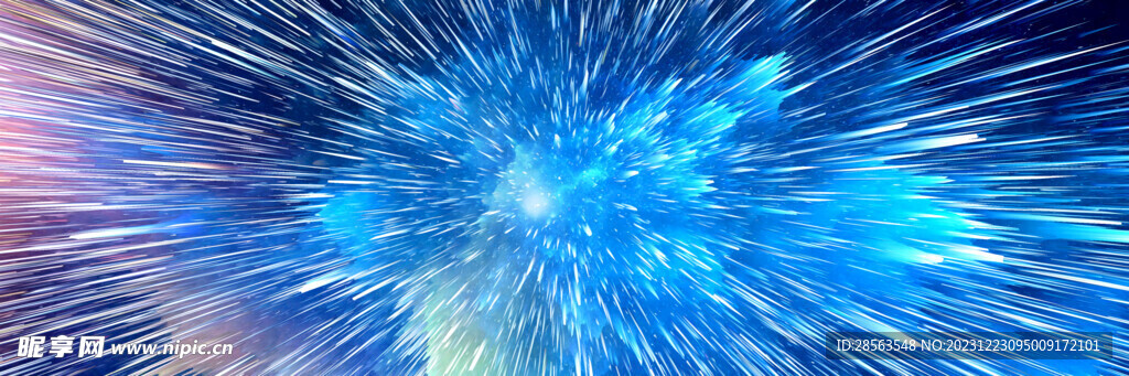 炫彩放射星空背景圖片