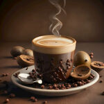 罗汉果美式咖啡素材图