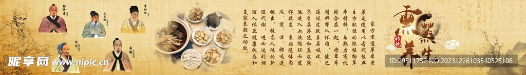 中医传统介绍长展板