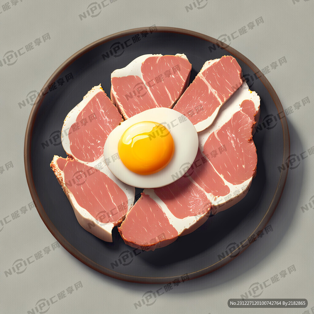 烤肉上面一片蛋