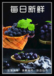 水果海报  葡萄