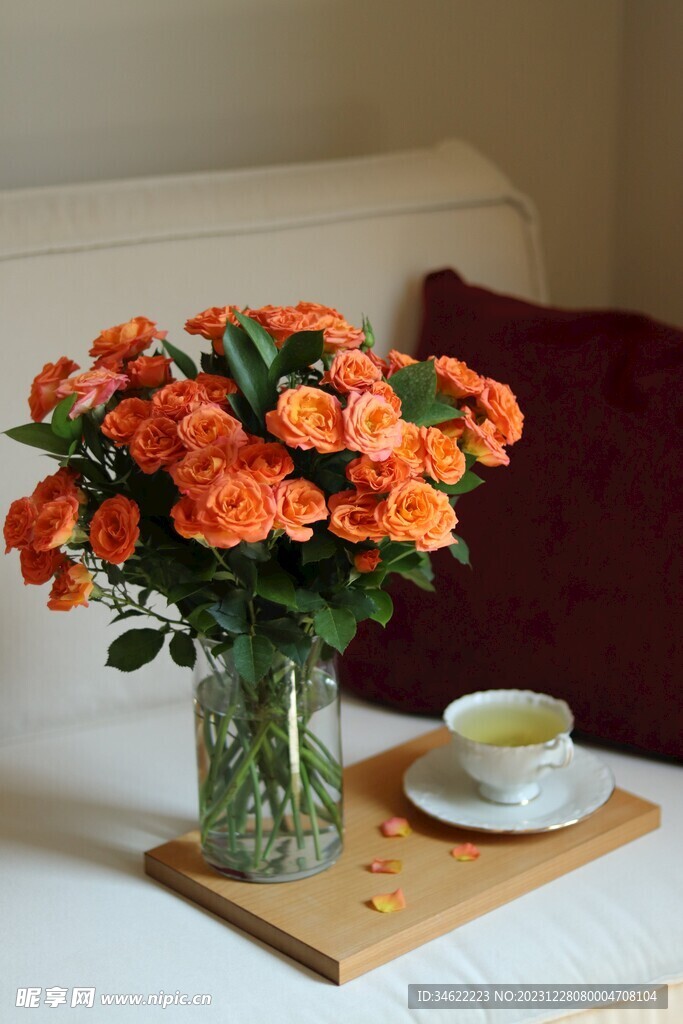 品茶花束
