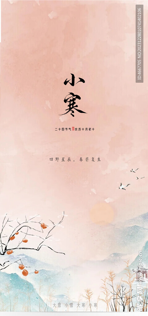 小寒節氣海報