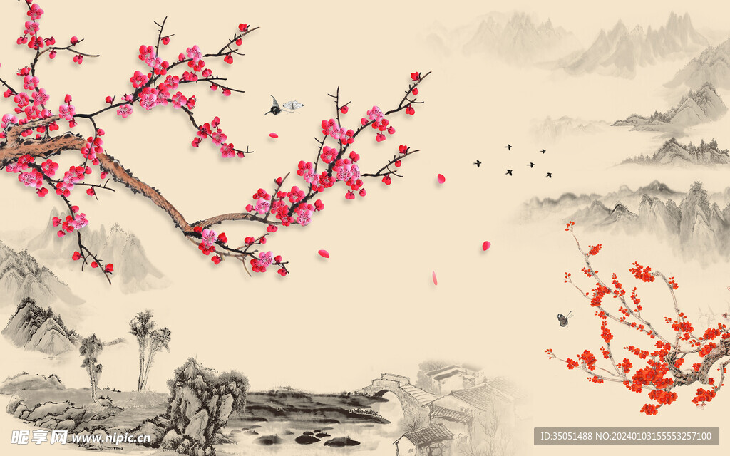 紅梅圖