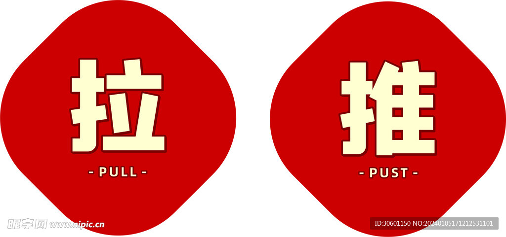 推拉標識牌