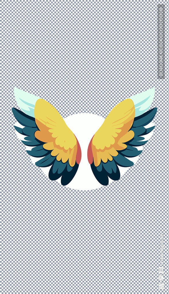 卡通天使恶魔的翅膀可爱装饰羽翼