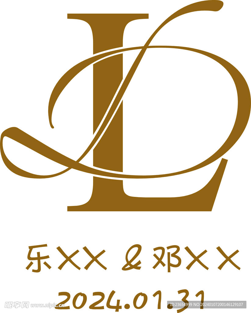 LD 字母 logo 设计