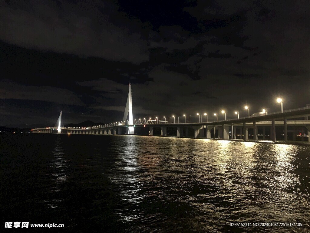 深圳湾大桥夜景