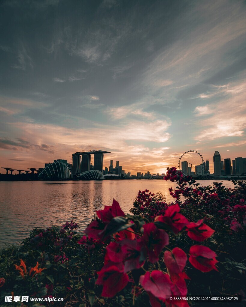 夕陽落日圖片