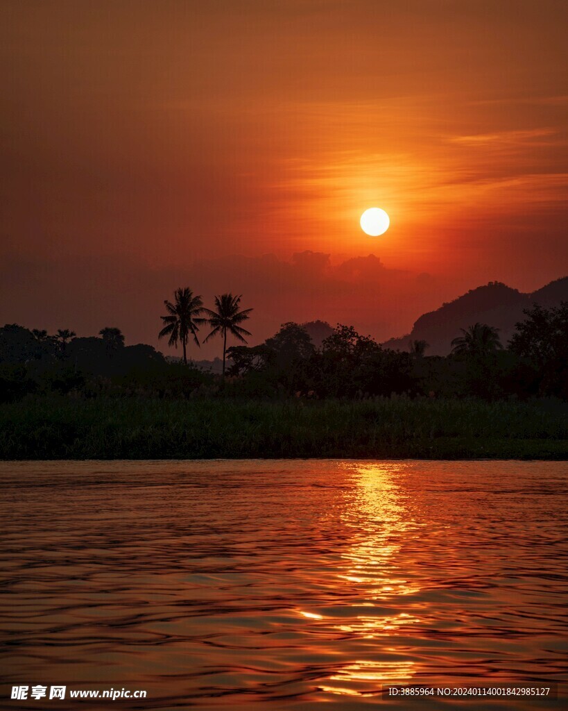 夕陽晚霞圖片