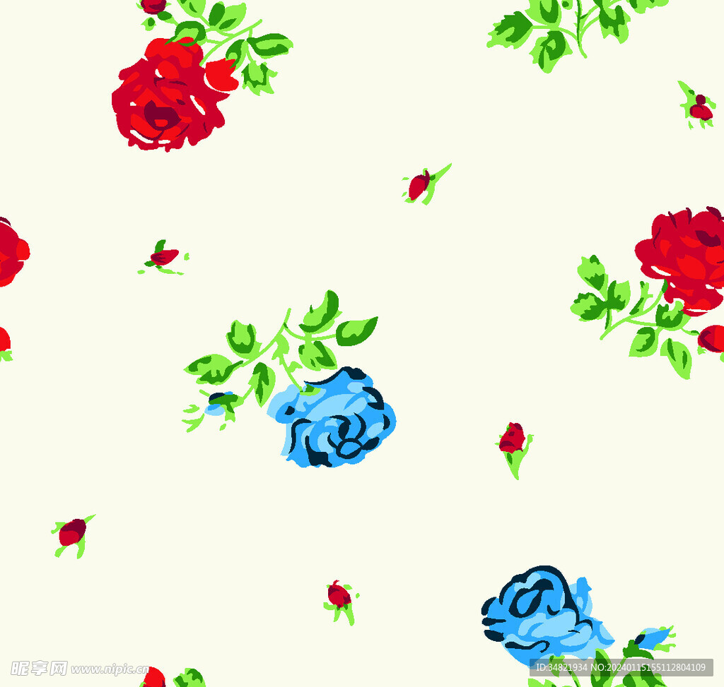 紅藍(lán)小花