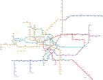 杭州地铁线矢量图