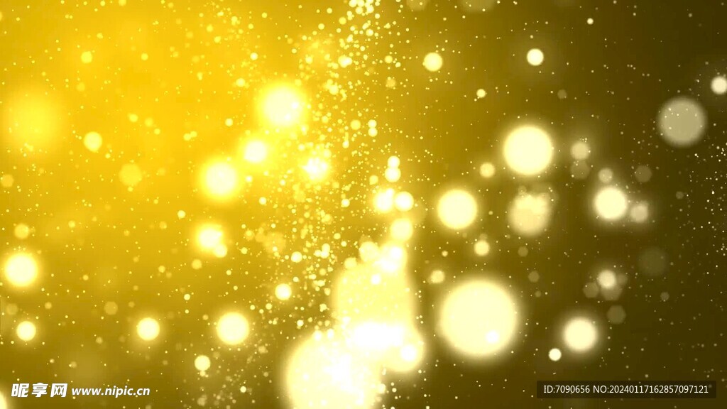 金色光点粒子