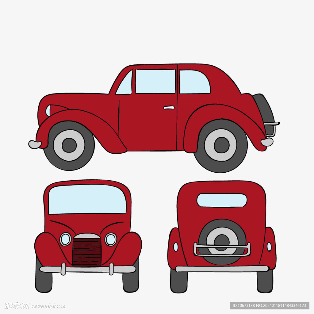 車輛不同視角