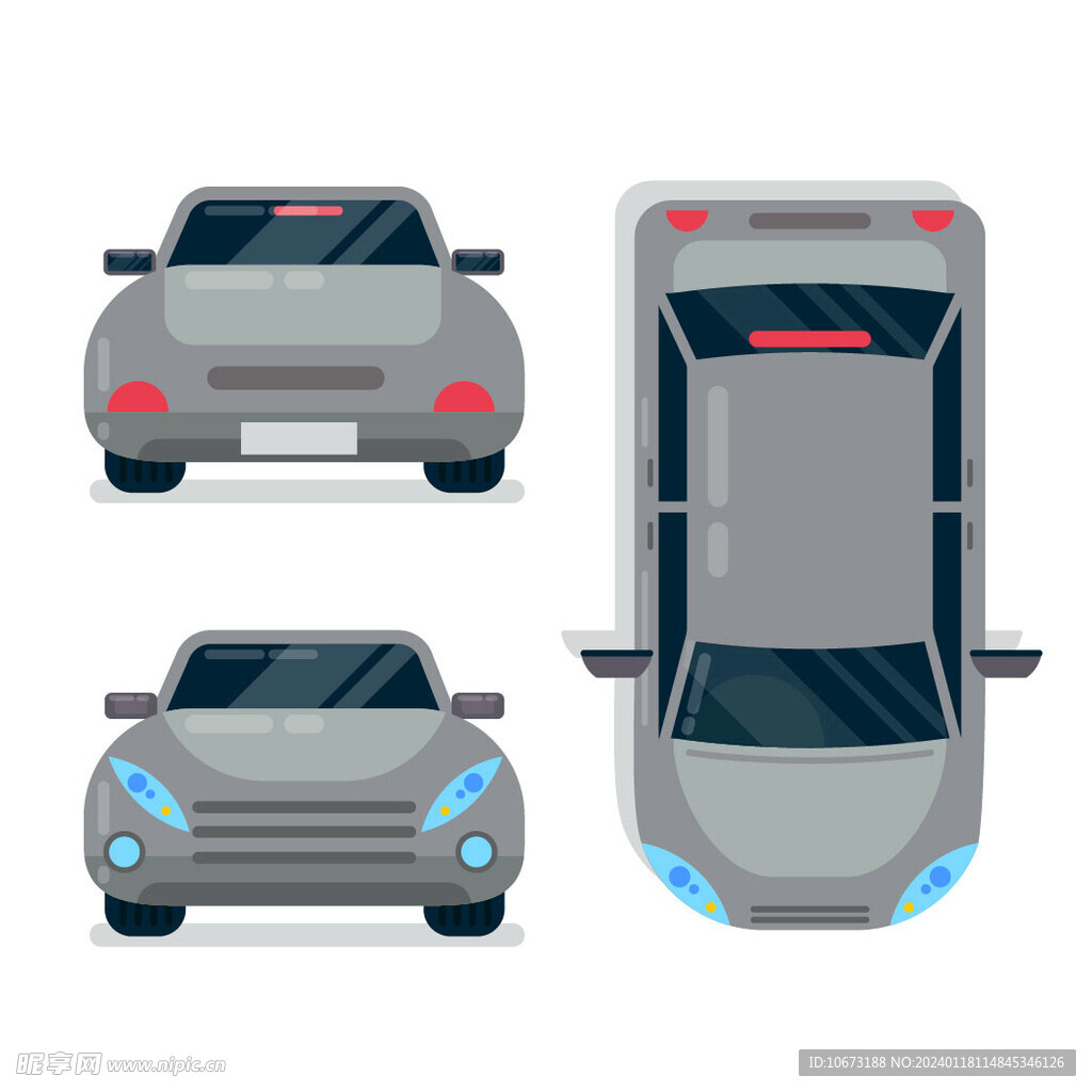 車輛不同視角