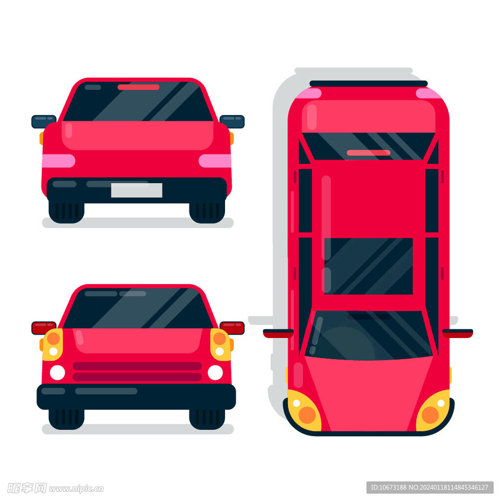 車輛不同視角