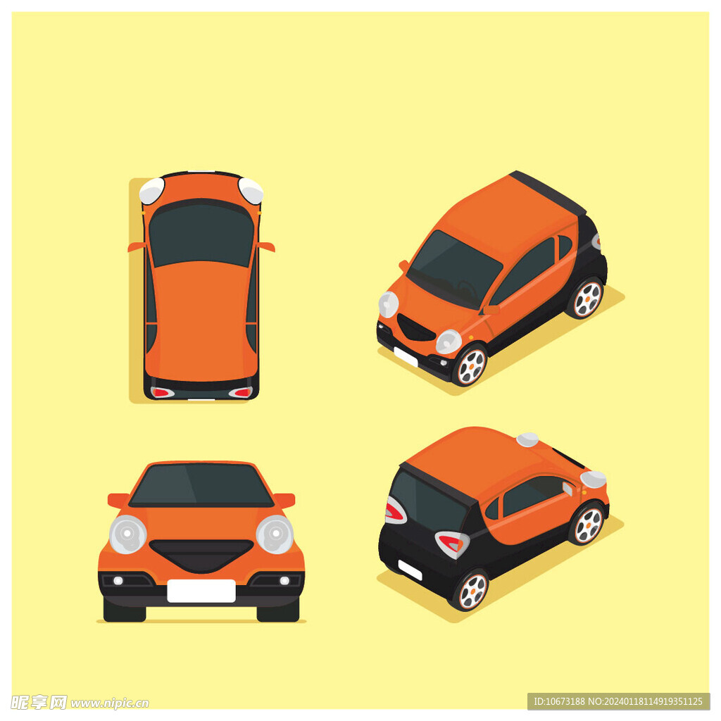 車輛不同視角
