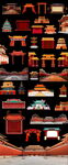 年货节春节中国风手绘复古建筑门