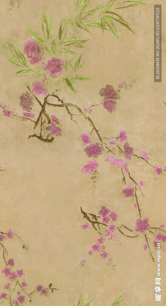 水彩花