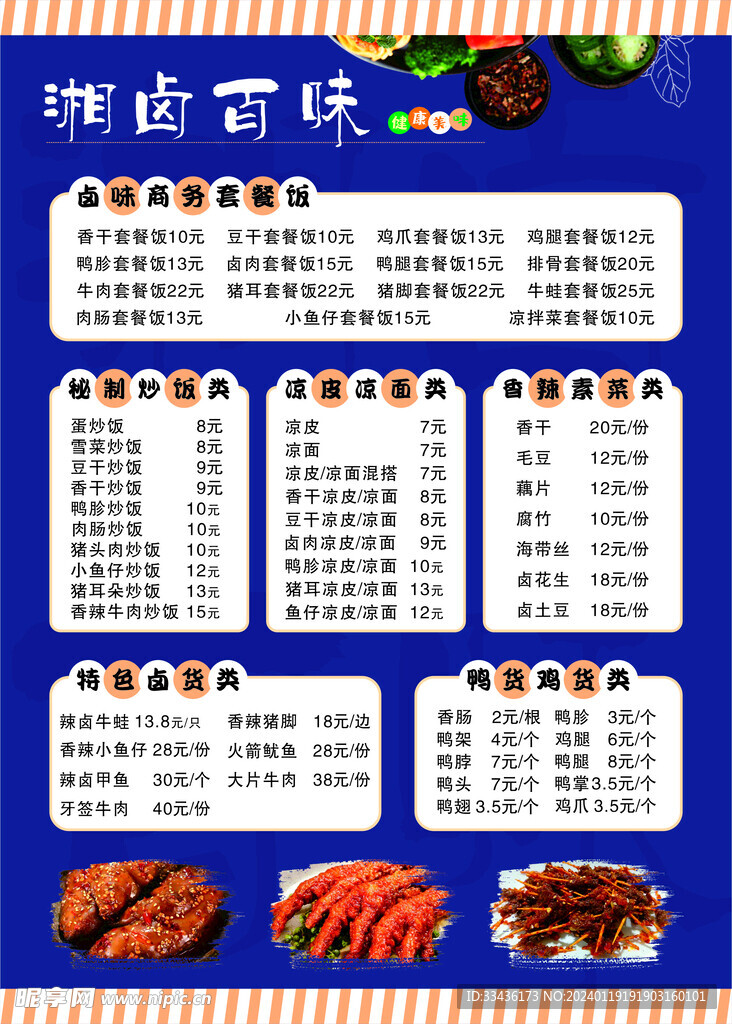 鹵味宣傳單