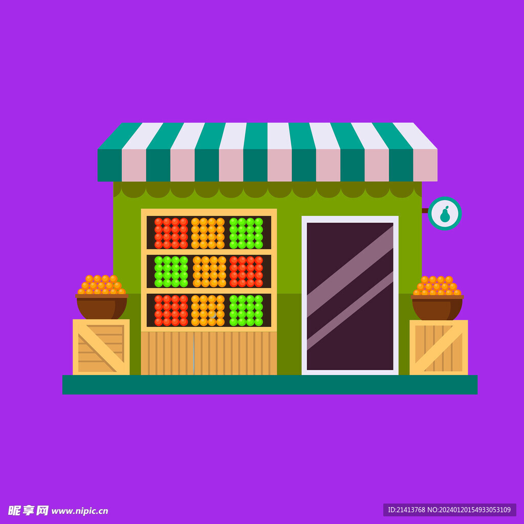 手繪店鋪商鋪