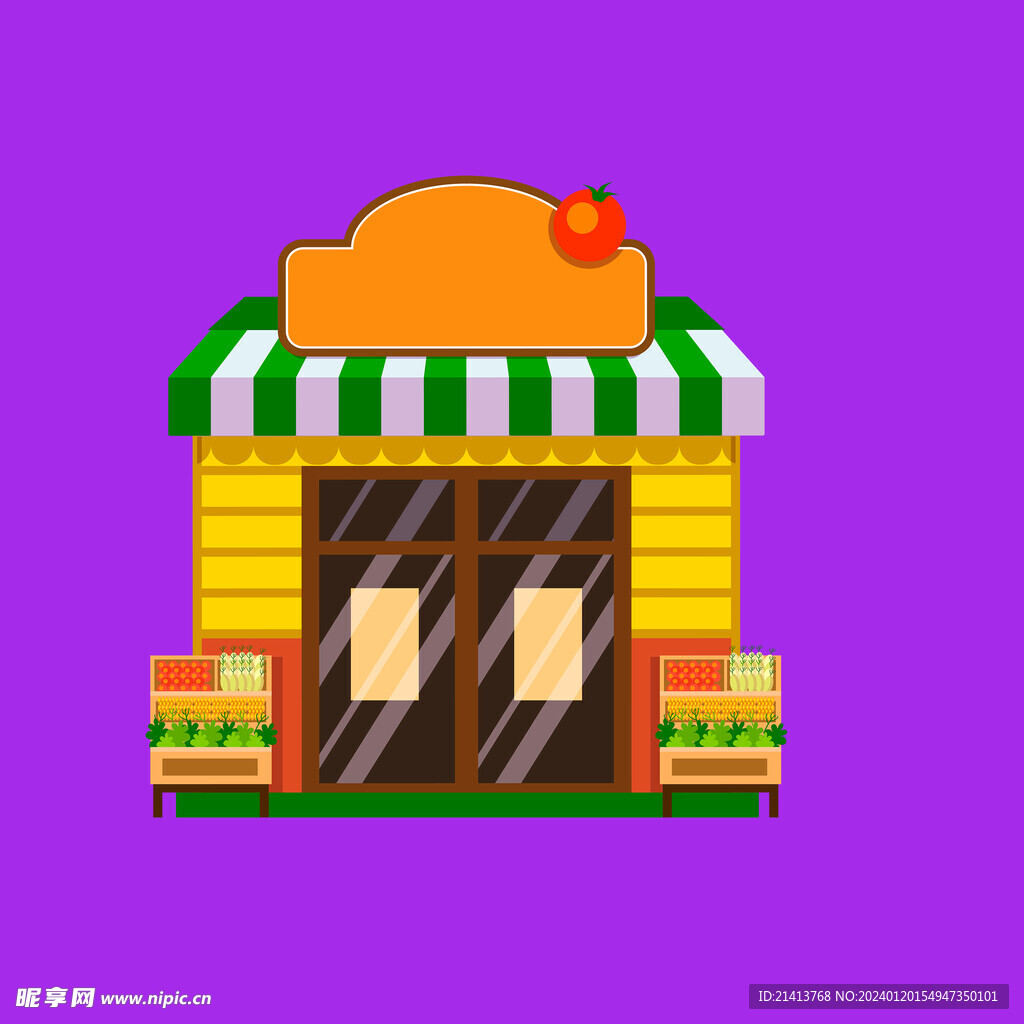 手繪店鋪商鋪 