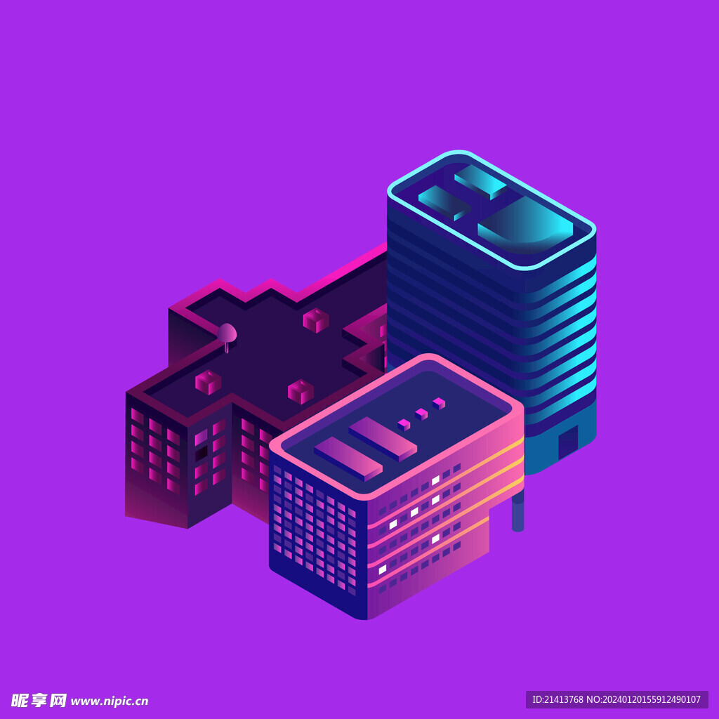 手繪樓市建筑 