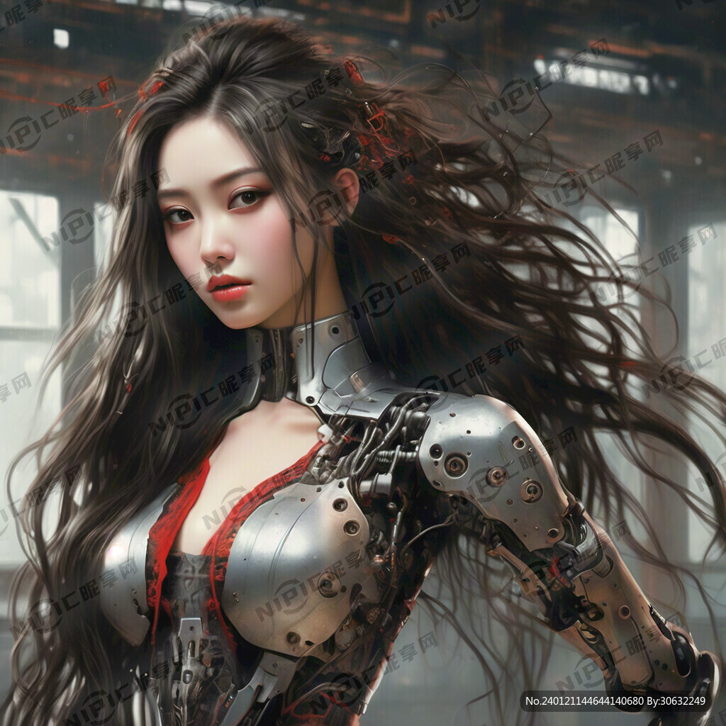 機(jī)械 長發(fā) 野性 美女