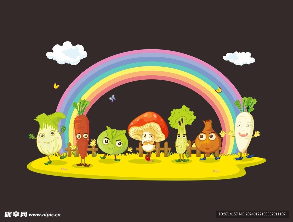 卡通蔬菜瓜果