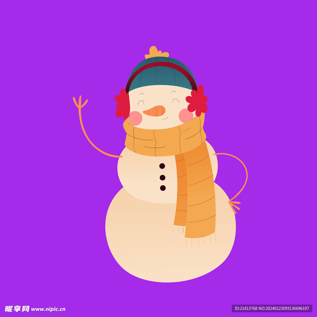 手繪雪人素材 
