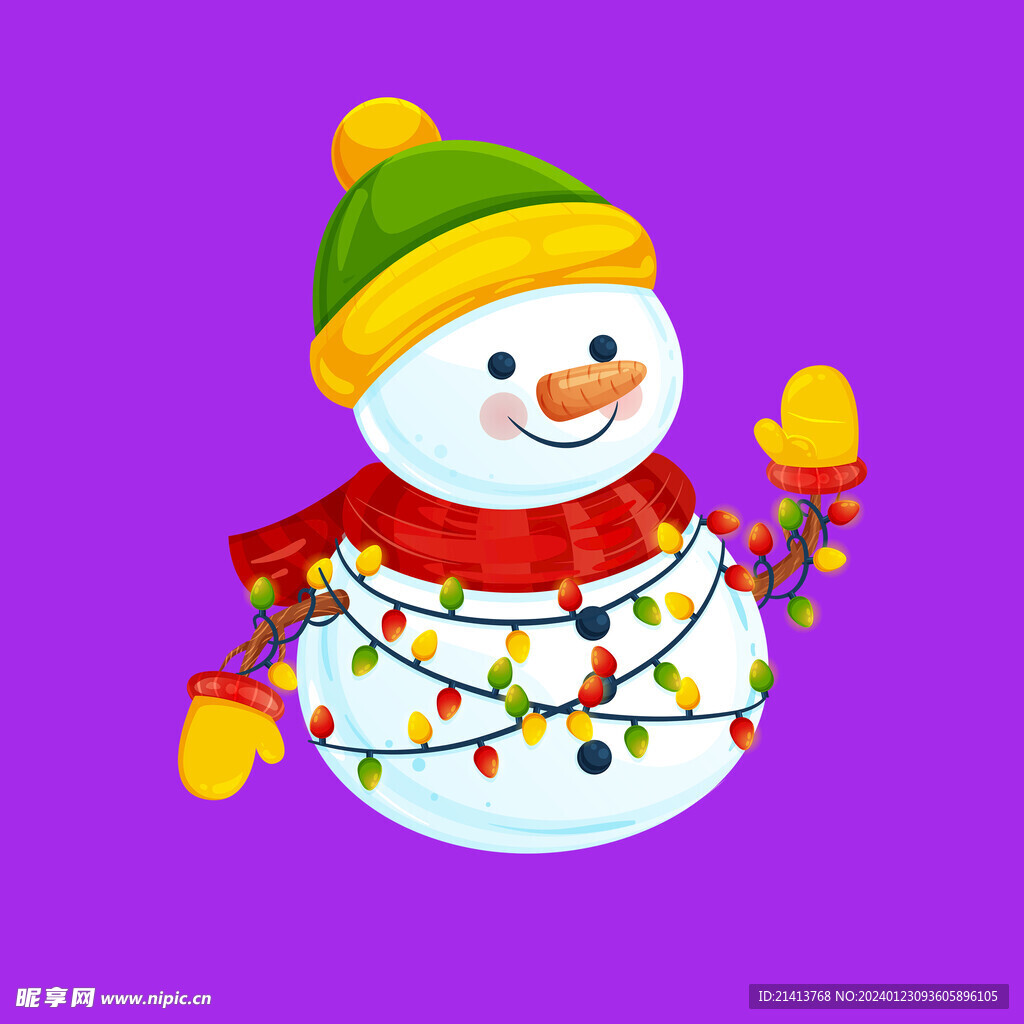 手繪雪人素材