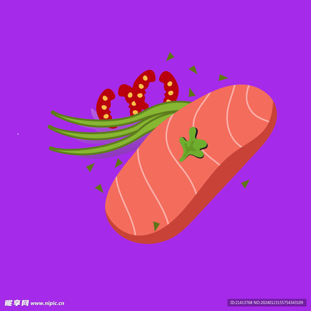 手繪西餐牛排 
