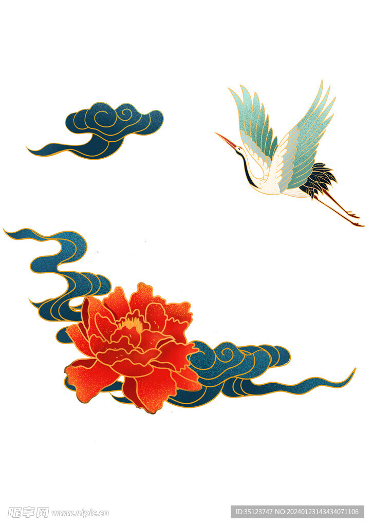國潮元素插畫